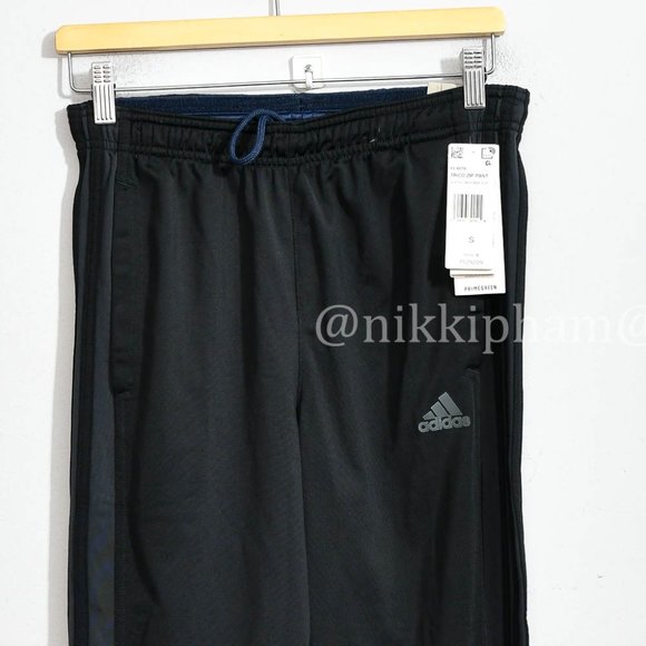 adidas Men’s Active Tricot Pant 3 Stripes black - Picture 2 of 5